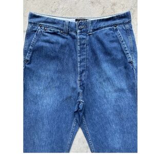 Vintage 90s RRL Double RL Triple Star Denim Trousers  Button Fly 33 x 34